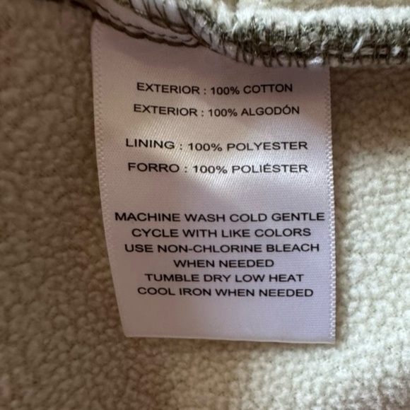 Hang Ten Women's Utility Fleece lined Jacket Plush
Collar Olive Size M - Picture 8 of 9